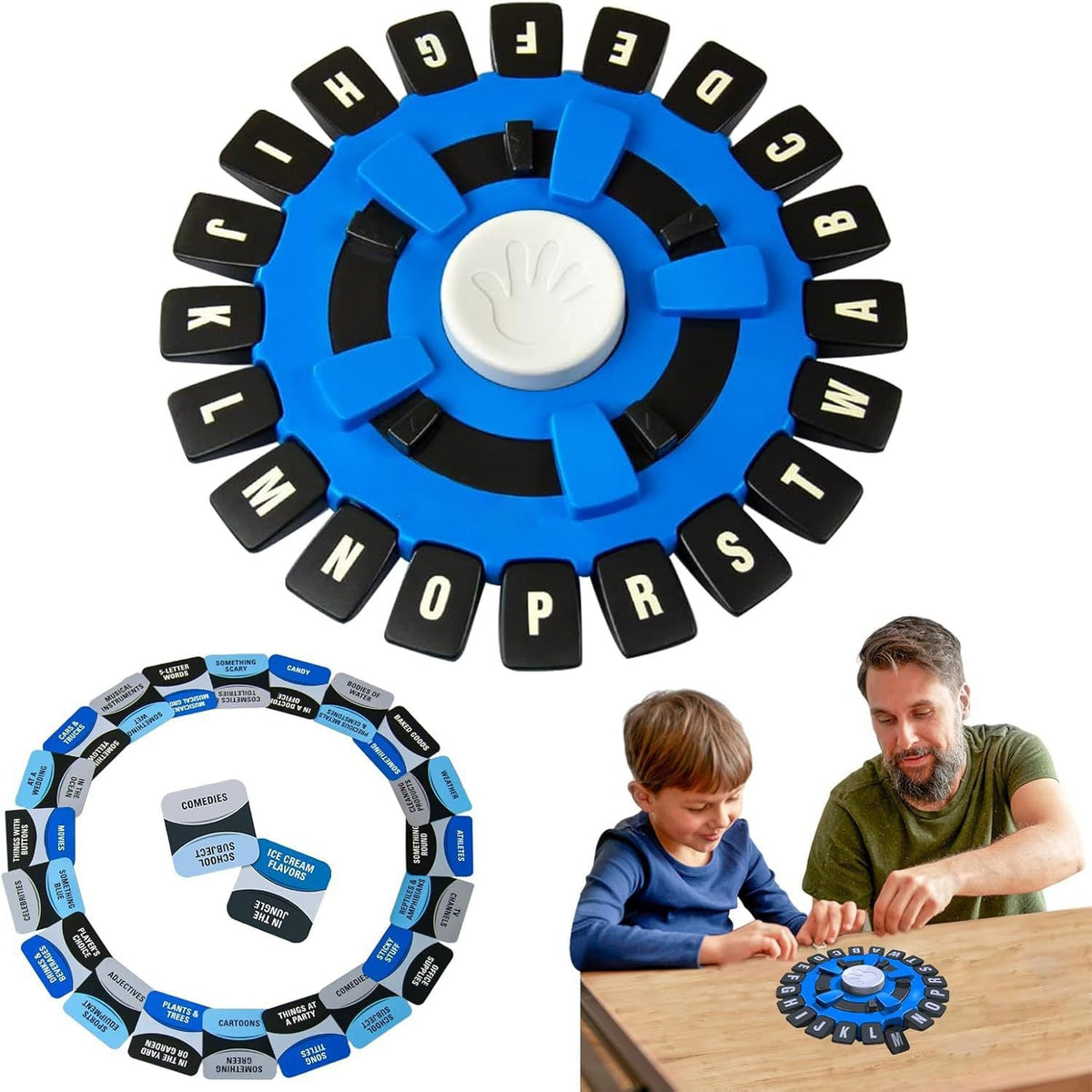 Crazy letter games, fast-paced family board games, puzzle toys