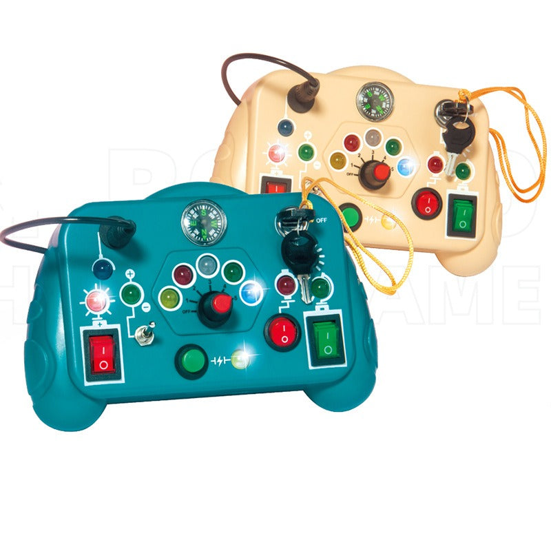 Montessori early childhood education toy Huarongdao LCD display puzzle game machine thinking