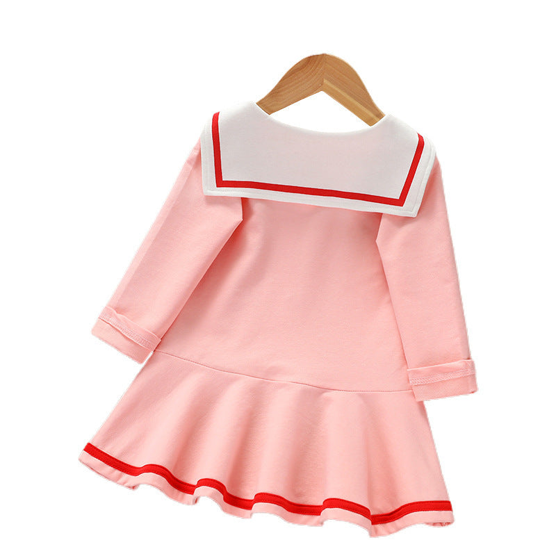 Long sleeved dress cotton baby