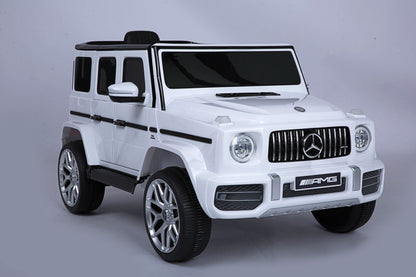 Licensed Mercedes-Benz G63 12V Kids Ride-On Car with Parental Remote Control – White