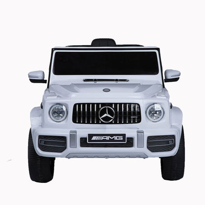 Licensed Mercedes-Benz G63 12V Kids Ride-On Car with Parental Remote Control – White