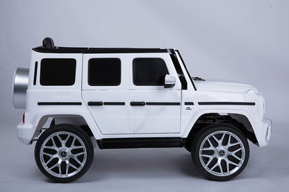 Licensed Mercedes-Benz G63 12V Kids Ride-On Car with Parental Remote Control – White
