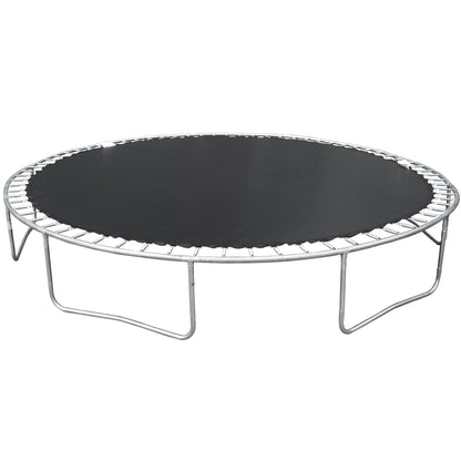 14FT Backyard Trampoline with Basketball Hoop, Safety Enclosure and Ladder