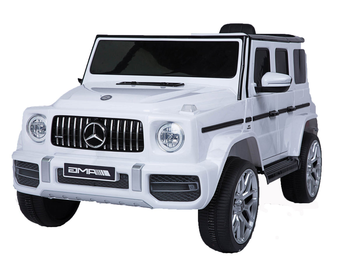 Licensed Mercedes-Benz G63 12V Kids Ride-On Car with Parental Remote Control – White
