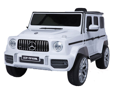 Licensed Mercedes-Benz G63 12V Kids Ride-On Car with Parental Remote Control – White