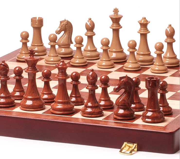 3-in-1 Wooden Travel Game Set with Chess, Checkers and Backgammon – 53CM Board