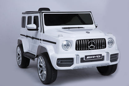 Licensed Mercedes-Benz G63 12V Kids Ride-On Car with Parental Remote Control – White