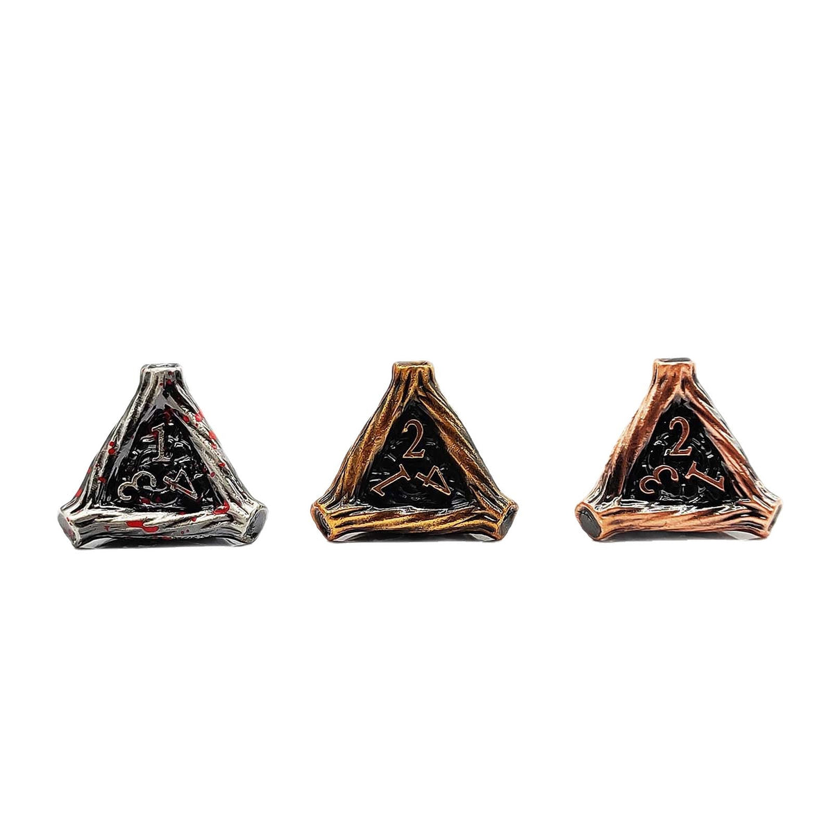 Zinc Alloy Polyhedral RPG Dice Set for Tabletop Role-Playing and Board Games