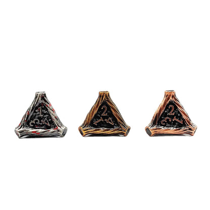 Zinc Alloy Polyhedral RPG Dice Set for Tabletop Role-Playing and Board Games