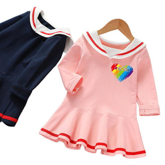 Long sleeved dress cotton baby