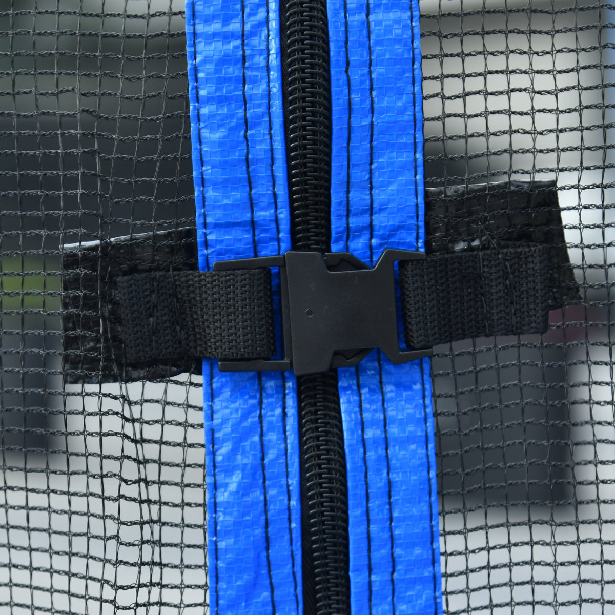 14FT Backyard Trampoline with Basketball Hoop, Safety Enclosure and Ladder