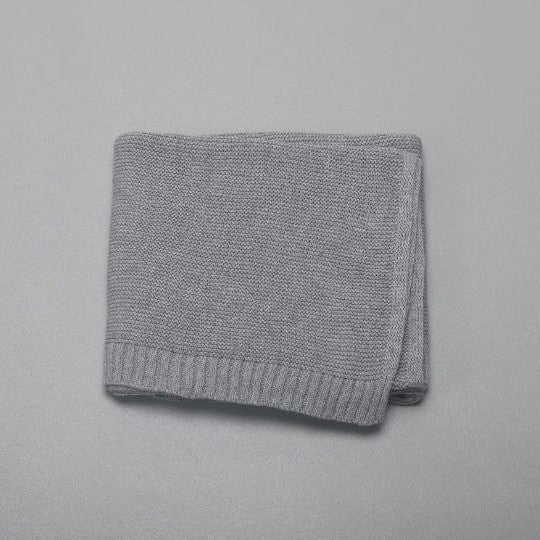 Cotton Knitted Baby Blanket with Embroidered Bear and Personalized Name, Soft Infant Car Seat Cover and Nap Blanket