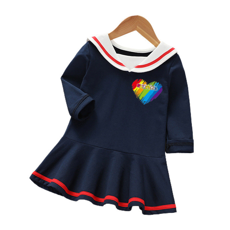 Long sleeved dress cotton baby