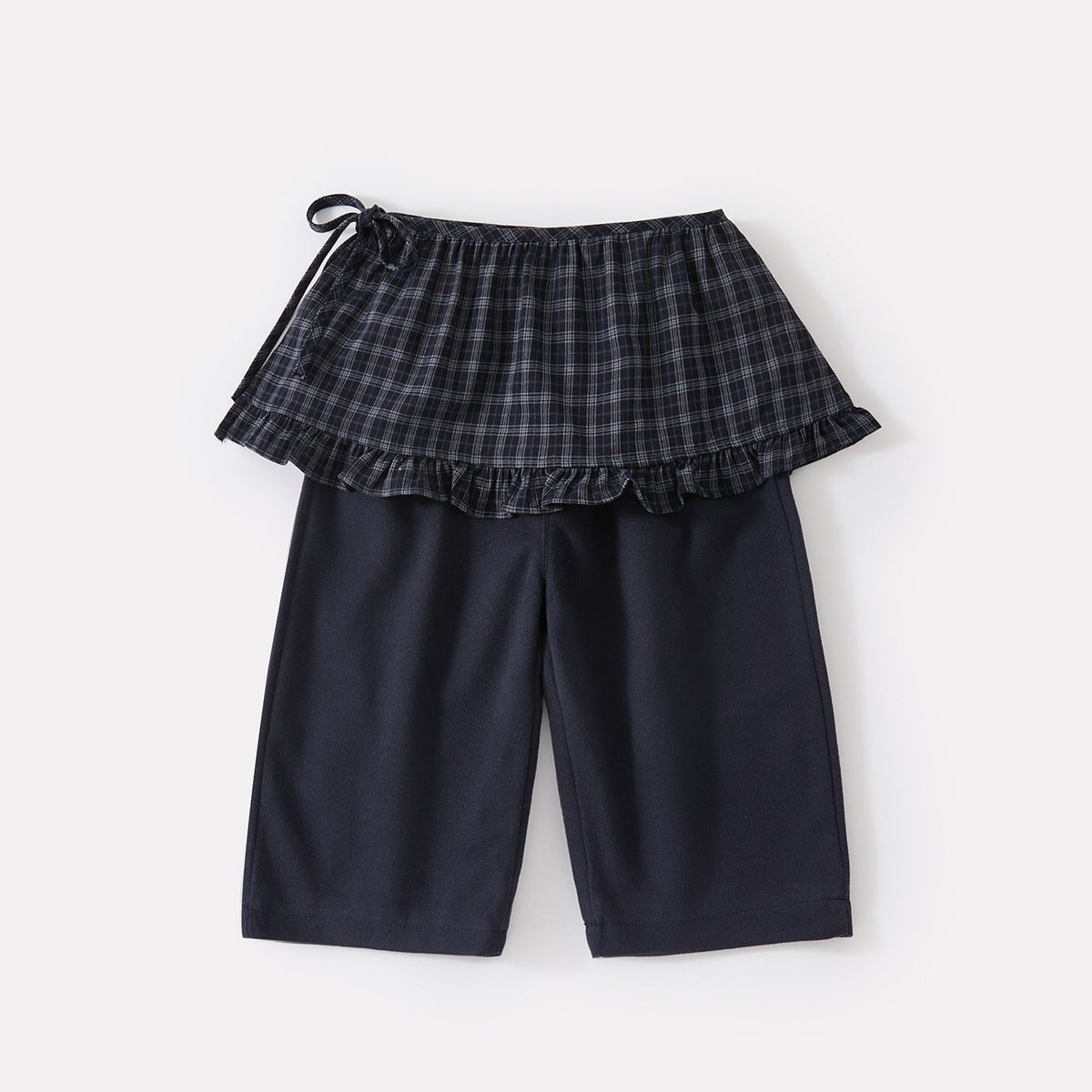 Checkered Diaper Cover and Wide Leg Pants Set