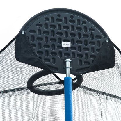 14FT Backyard Trampoline with Basketball Hoop, Safety Enclosure and Ladder