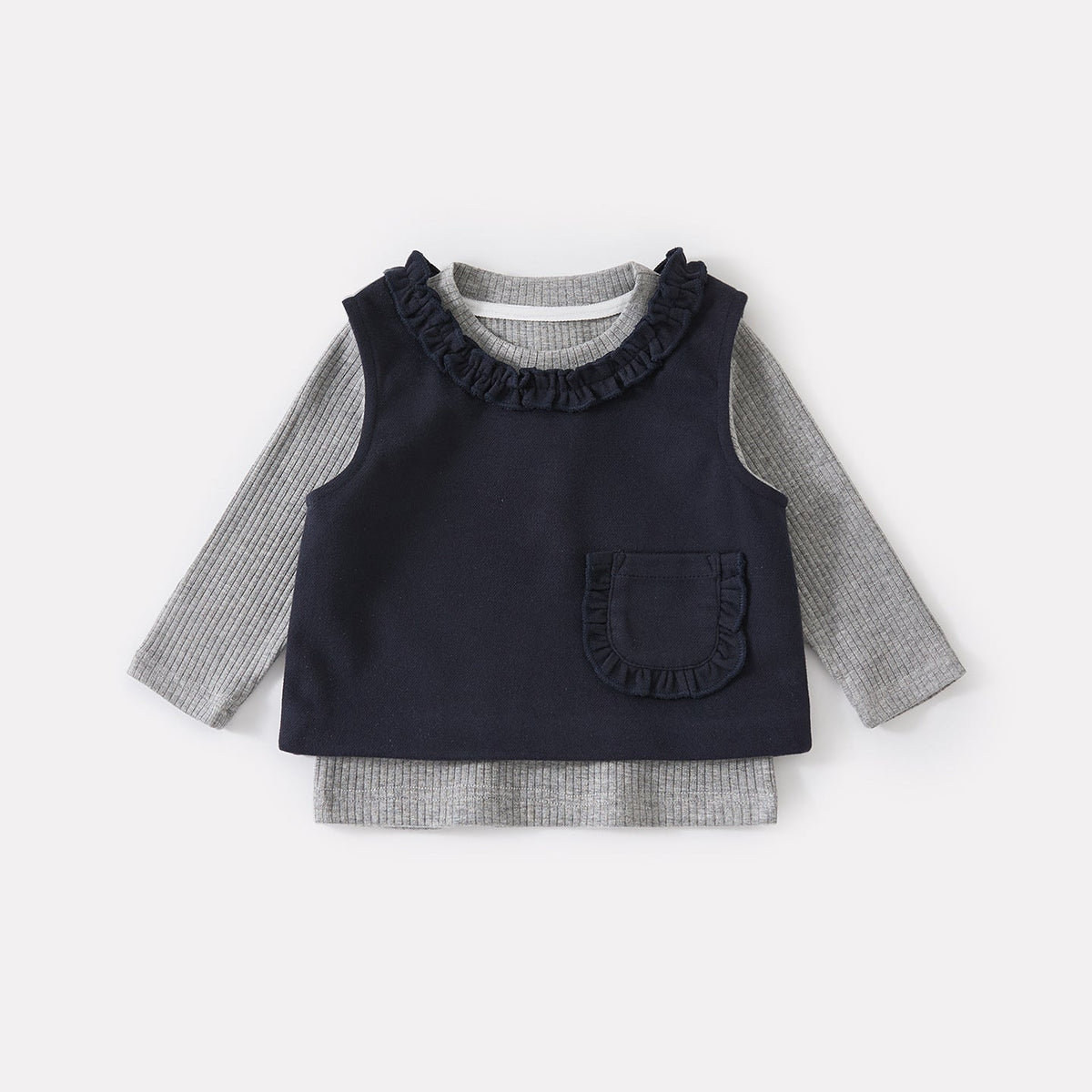 Checkered Diaper Cover and Wide Leg Pants Set