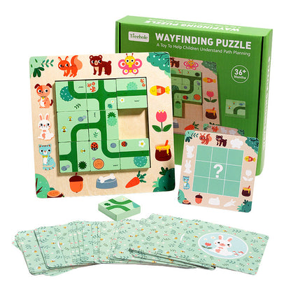 Find a route, children's board games, mazes, puzzles, puzzle solving skills, early childhood education, boys and girls' toys
